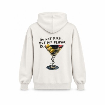 I`M NOT RICH. BUT MY FLAVOR IS. OVERSIZE DUKSERICA